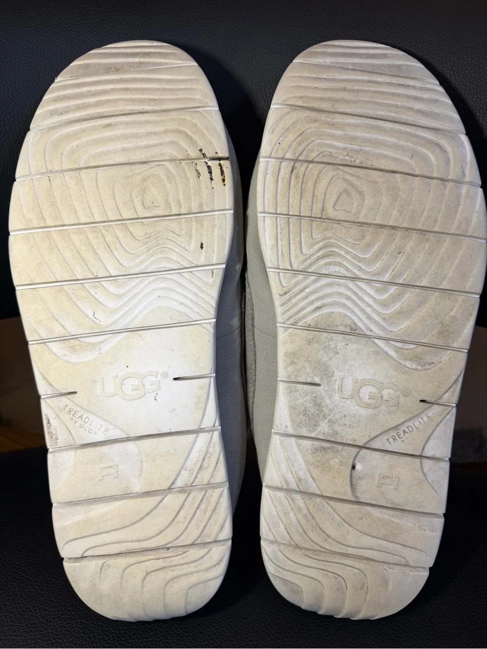 UGG Catton Boat Shoe Lace-Up Men Pewter Size 9.5 Warm Version